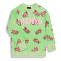 Flamingo Camping Sweatshirt2-6y