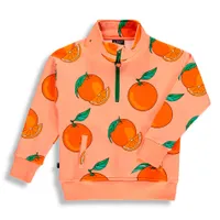 Orange Turtleneck Sweatshirt