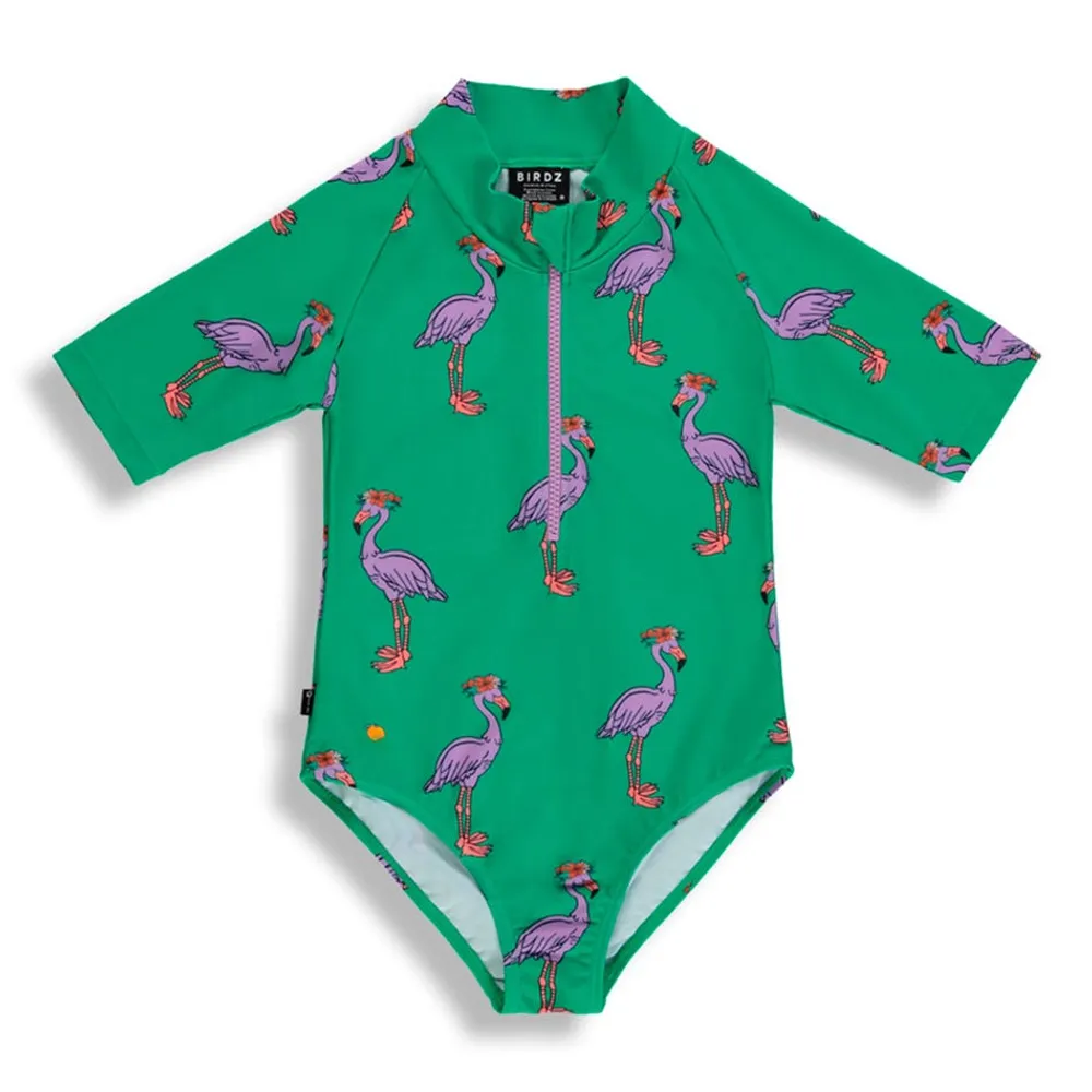 Flamingo Surfer Swimsuit 2-6y