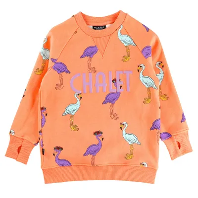 Flamingo Chalet Sweatshirt 8-12y