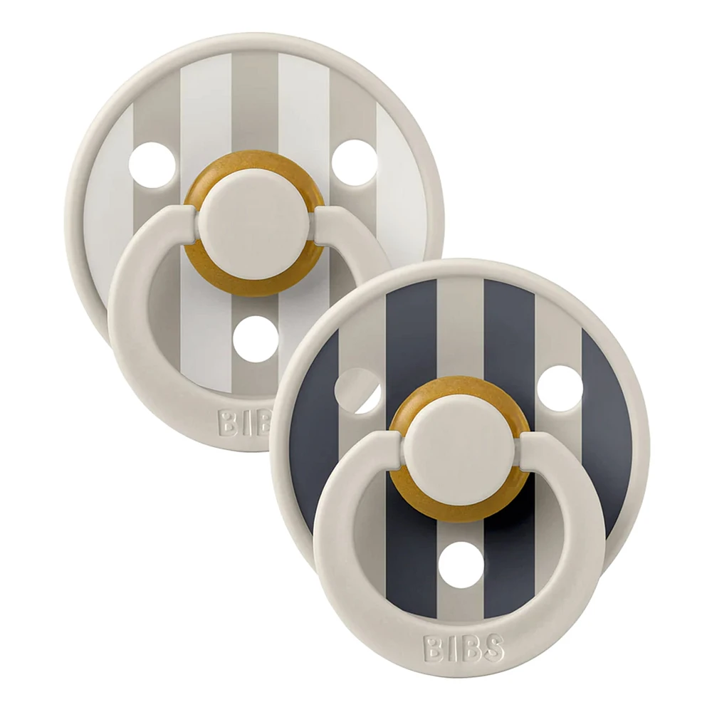 Pacifier Bibs 6-18m Set of 2 - Block Sand Mix (Size 2)