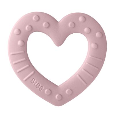 Teething Toy - Baby Bitie Heart Pink Plum