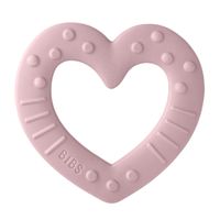 Teething Toy - Baby Bitie Heart Pink Plum