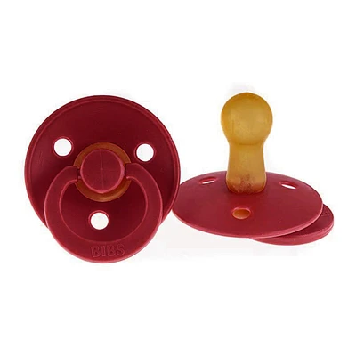Pacifier Bibs 6-18m Set of 2 - Ruby (Size 2)