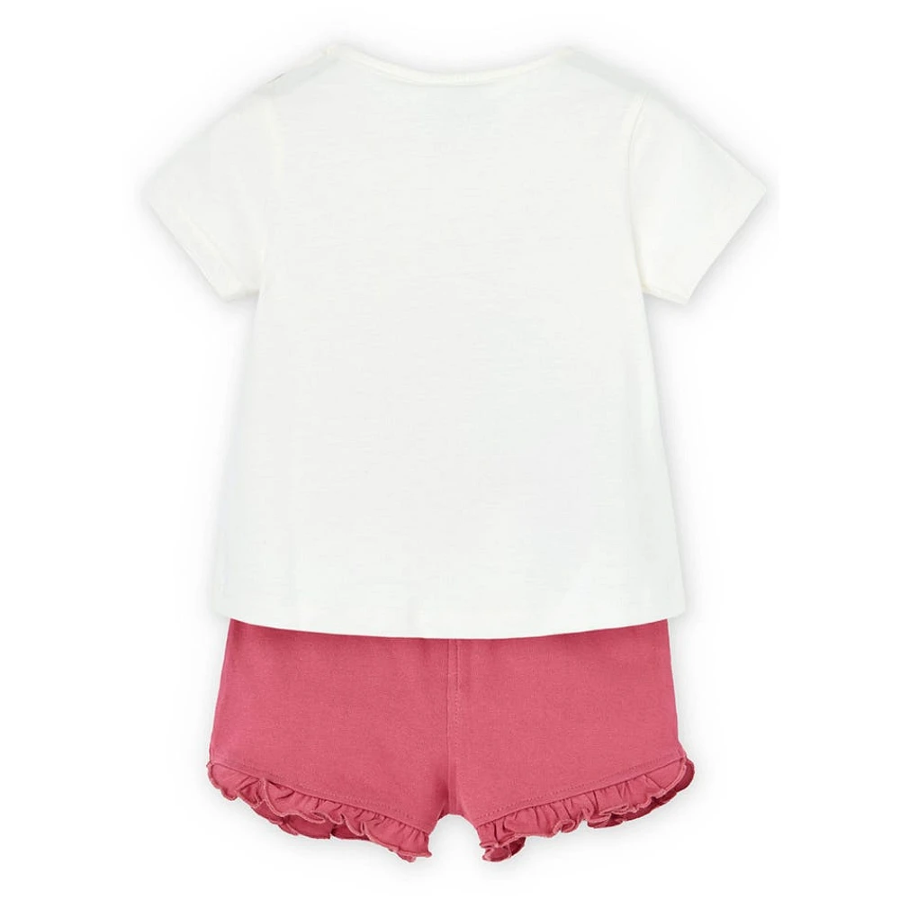 Ensemble Short Cerise 3-8ans