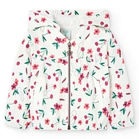 Cherry Zip Hoodie 4-8y