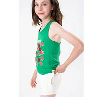 Camisole Cerises Fleurs 4-8ans