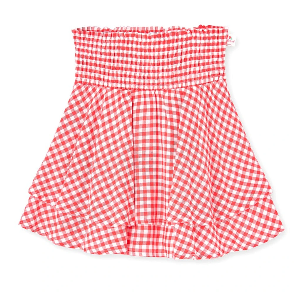 Flowers Vichy Skirt 4-8y