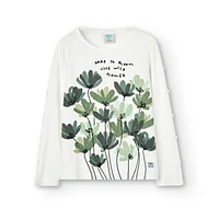 Flower Scottish T-Shirt 4-10y