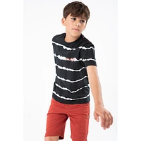 T-Shirt Rayé Shibori 4-8ans