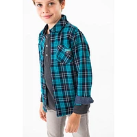 So Cool Plaid Shirt 4-10y