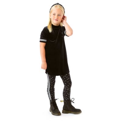 Stars Short Velvet Dress 2-6y