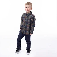 Wildlife Plaid Shirt 2-6y