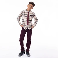 Party Plaid Shirt 7-12y