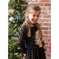 Confetti Peacock Dress 7-12y