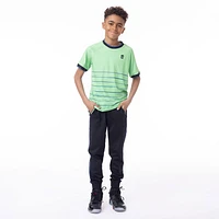 T-Shirt Récré Rayé Lime 7-14ans