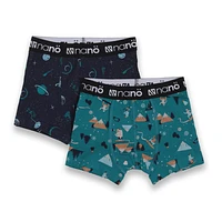 Printed 2-Pack Boxers 2-12y