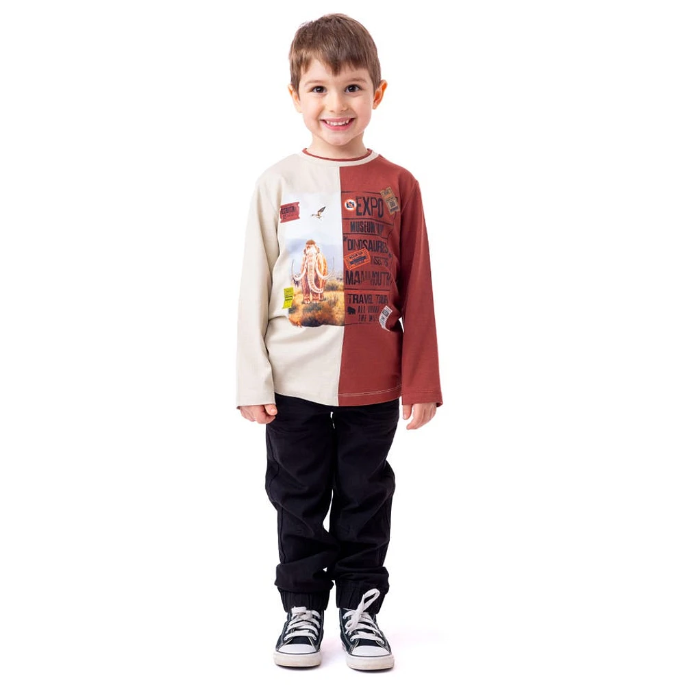 Pantalon Jogger Noir Nature 2-12ans