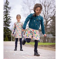 Bouquet printed Dress 2-12y