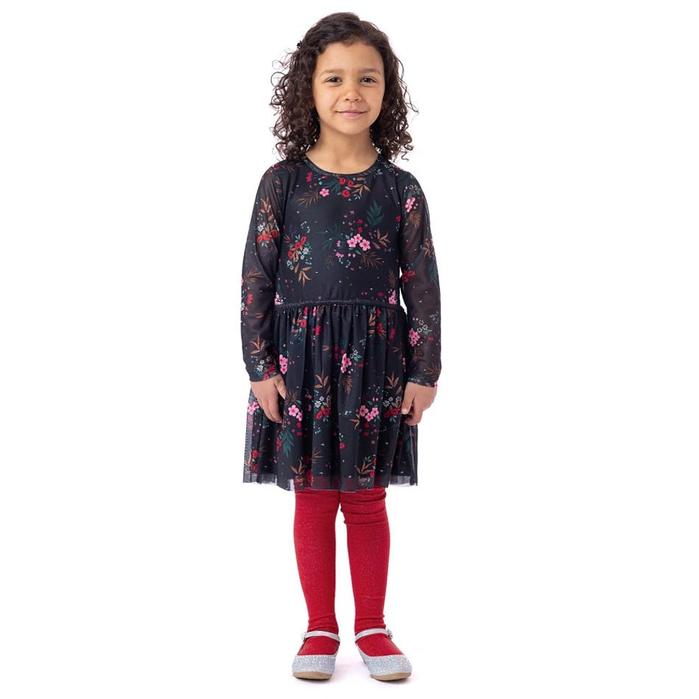 Robe Fleurs Briller 2-12ans