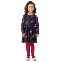 Shine Flowers Dress 2-12y