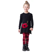 Shine Plaid Leggings 2-12y