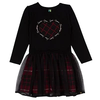 Shine Plaid Dress 2-12y