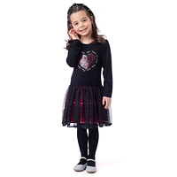 Shine Plaid Dress 2-12y