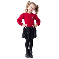 Shine Red Dress 2-12y