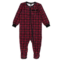 Plaid One Piece Pajamas 6-24m