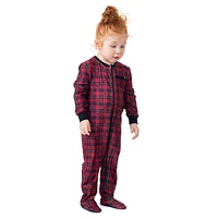 Plaid One Piece Pajamas 6-24m