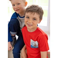 School Pocket T-Shirt 2-12y