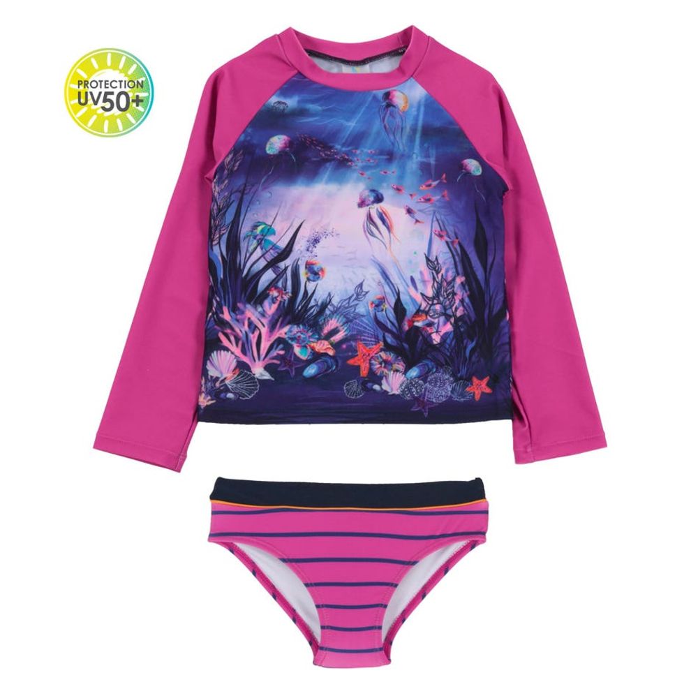 Anemone 2 Pieces Long Sleeves UV Swimsuit