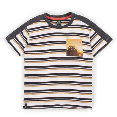 Past Striped T-Shirt 7-12y