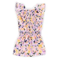 Flowers printed Romper 2-6y