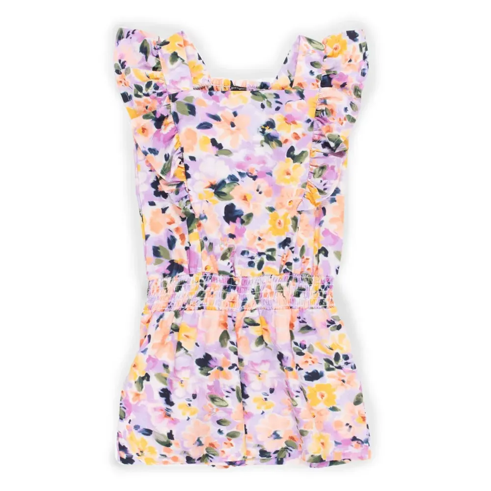 Flowers printend Romper 7-12y