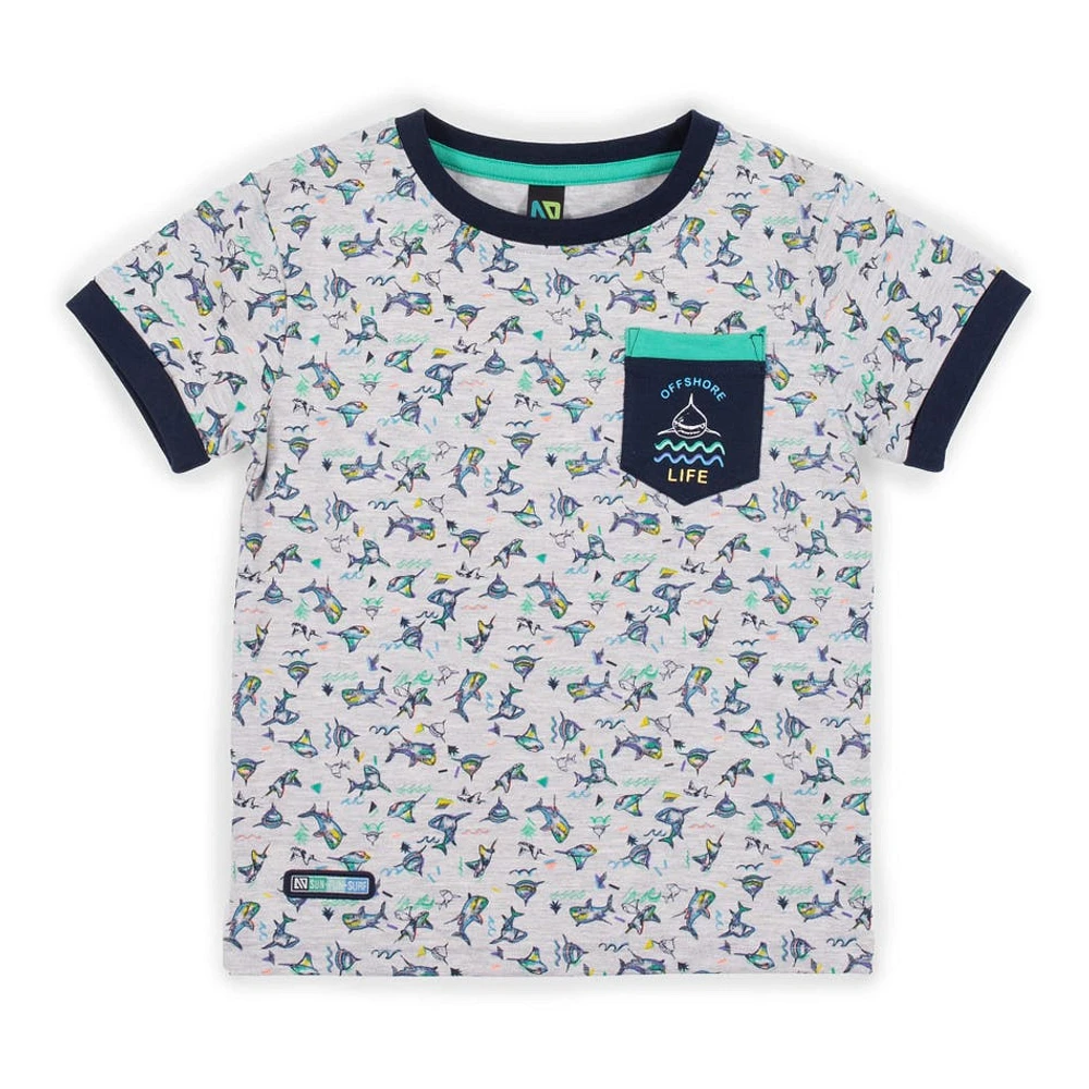 T-Shirt Imprimé Mer 7-12ans