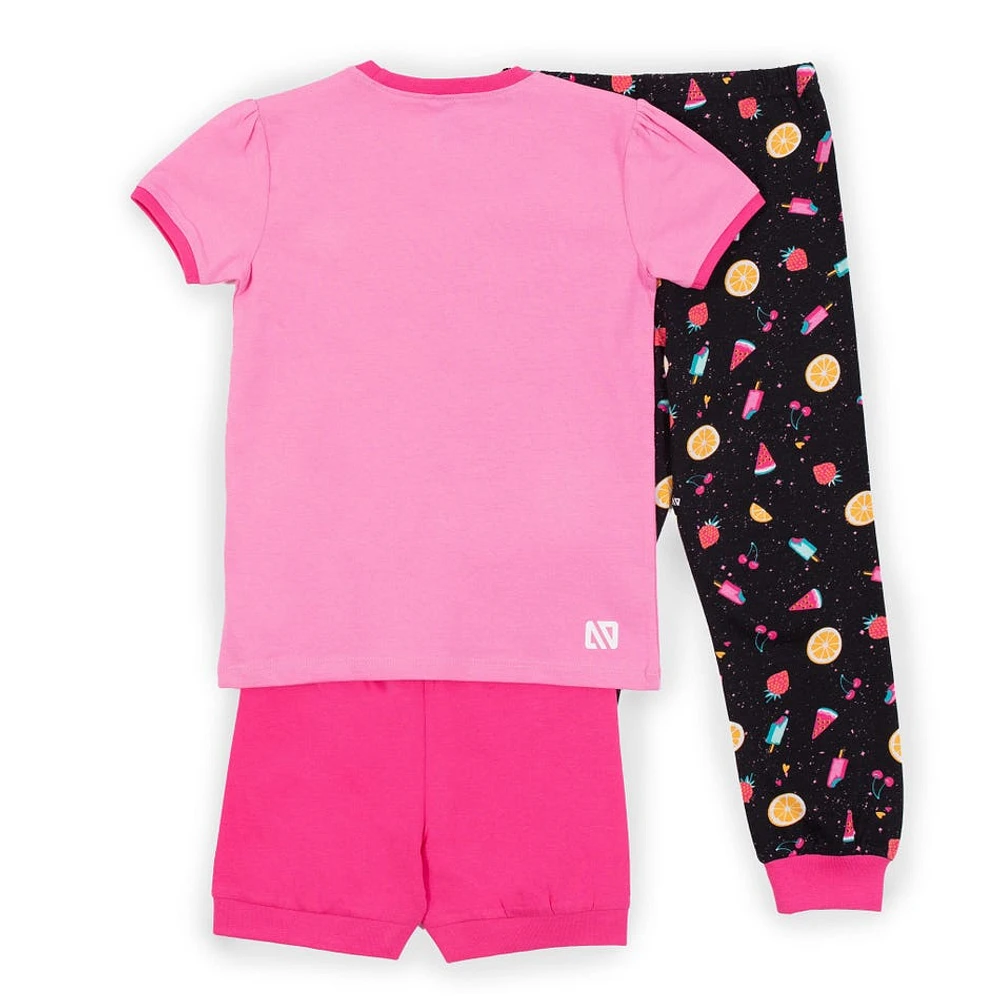 Pyjama Trois Pièces Fruits 7-12ans