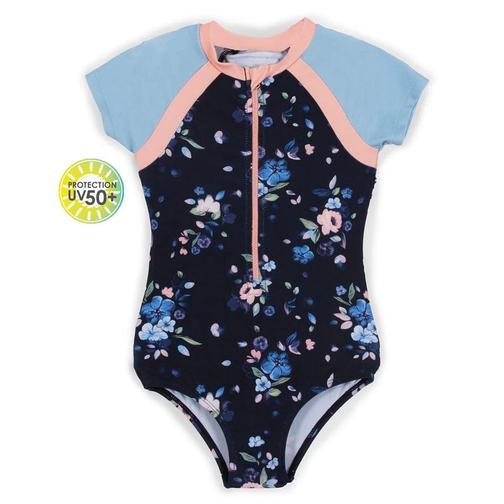 Maillot UV Fleurs 2-6ans