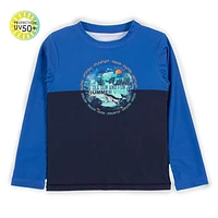 Whales Long Sleeves Rashguard 7-10y