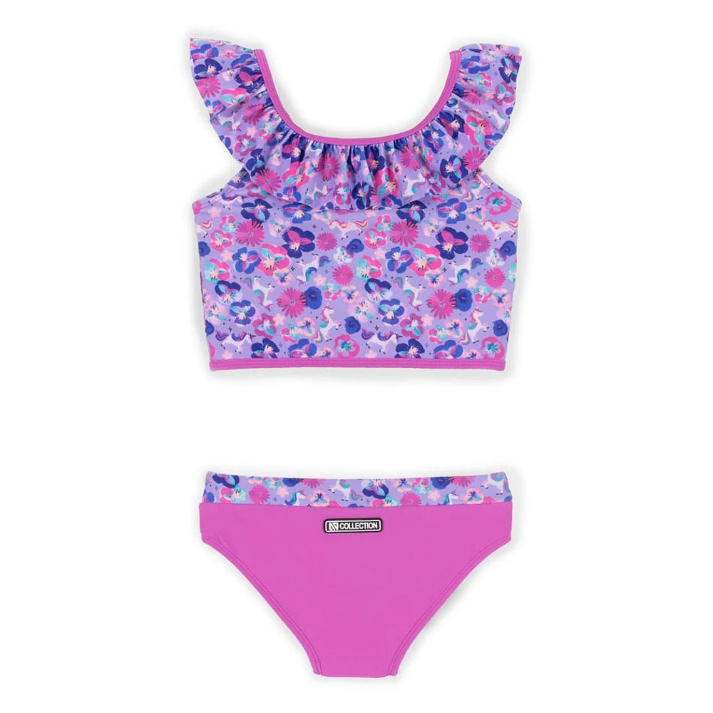 Bikini UV Volant Licorne 3-6ans