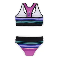 Unicorn Striped Bikini 4-6y