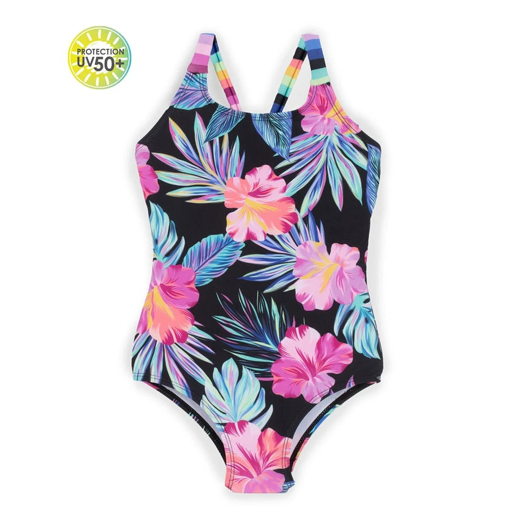 Maillot UV Hibiscus 7-14ans