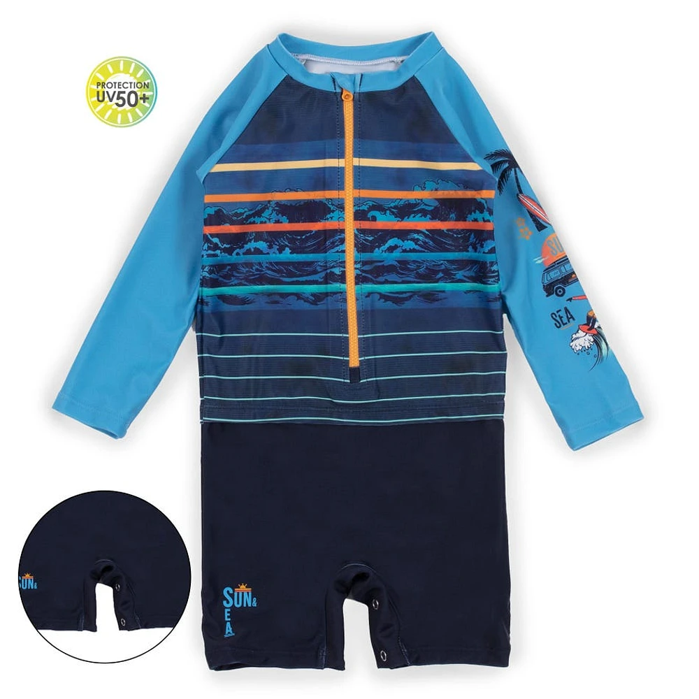 Surf Long Sleeves UV Swimsuit 9-24m