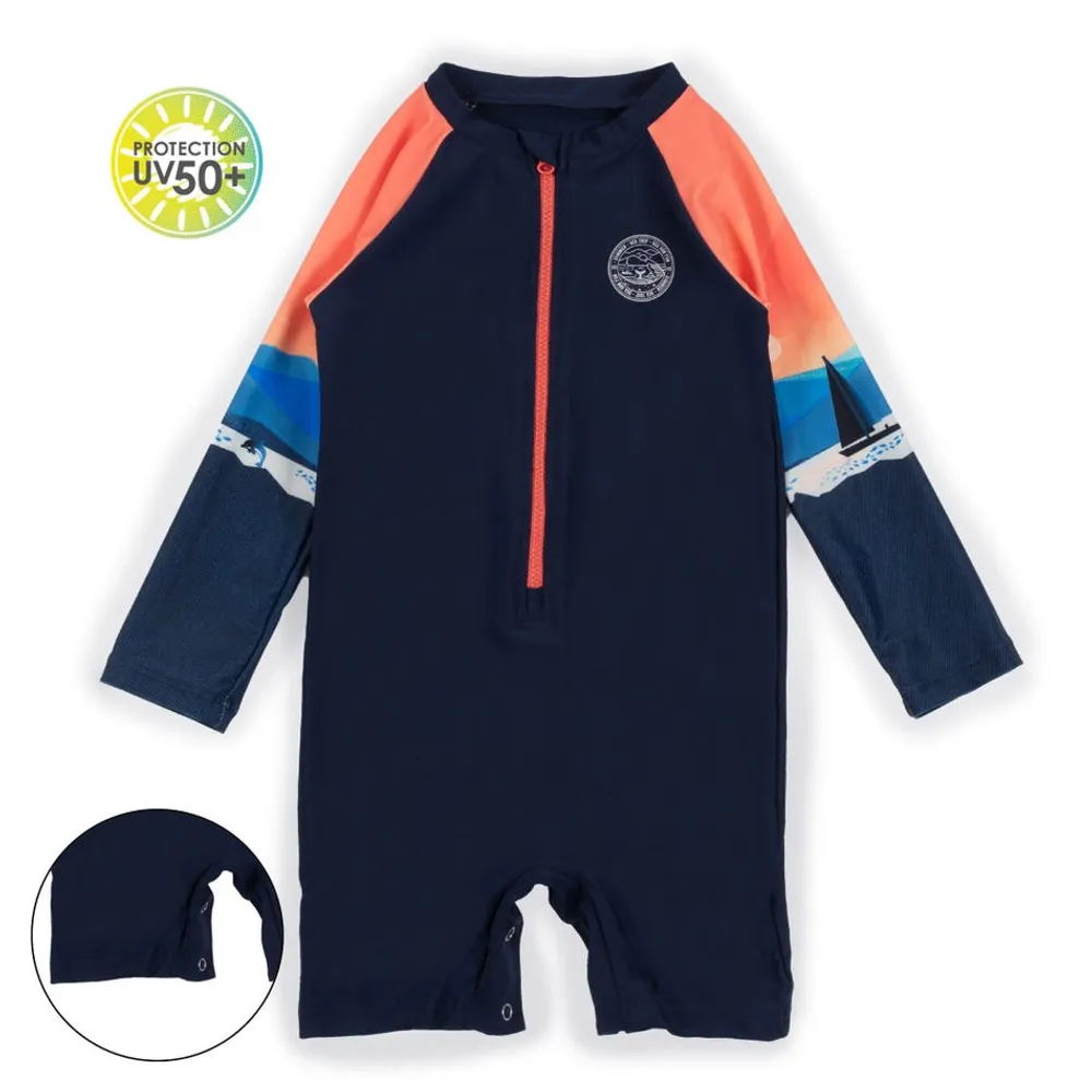 Solid UV Swimsuit 9-24m