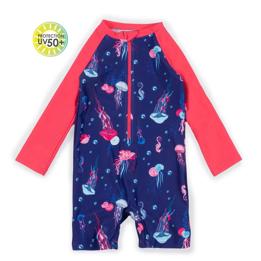 Jellyfish UV Long Sleeves Swimsuit 2-4y