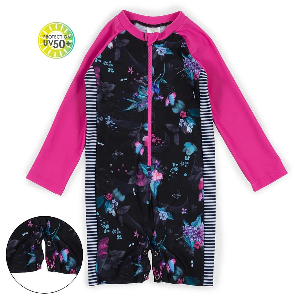 Butterflies Long Sleeves UV Swimsuit 9-24m