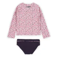 Mini Flowers Long Sleeves Swimsuit 7-10y