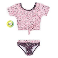 Mini Flowers Knot Bikini 3-6y