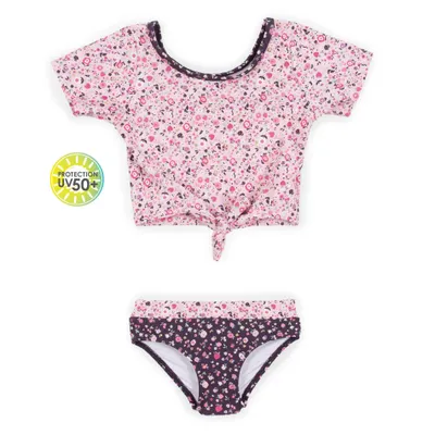 Mini Flowers Knot Bikini 7-10y